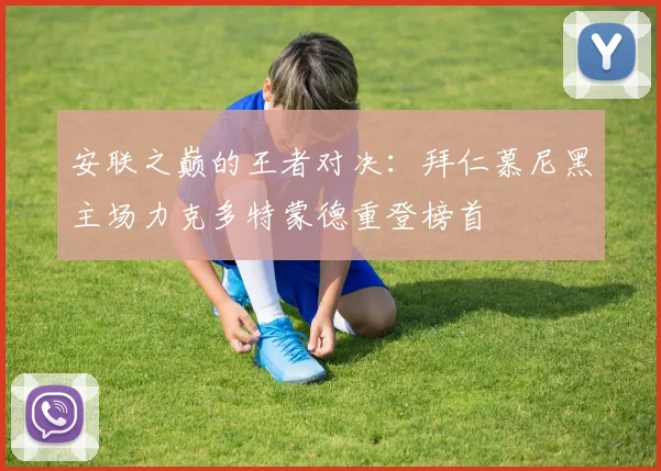 安联之巅的王者对决:拜仁慕尼黑主场力克多特蒙德重登榜首